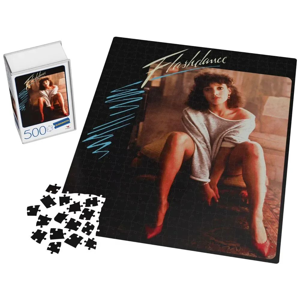 Flashdance 500-Piece Puzzles in Plastic Retro Blockbuster VHS Video Case 18